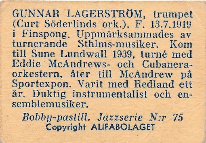 Gunnar Lagerström b